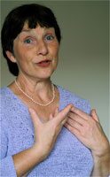 Anne-Monica Larsson undervisar